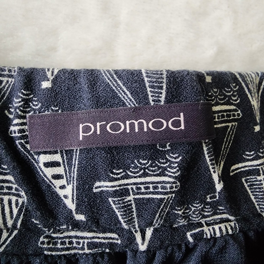 Promod Sail Boat Skirt Womens Medium Boating Yacht Ocean Pleated Skater‎ Casual - Picture 6 of 13